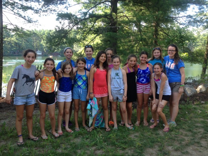 Tzrif 25 banot (girls) are all smiles on the first day of camp!